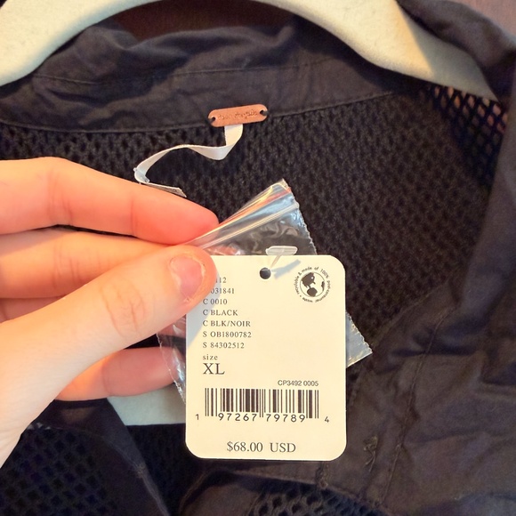 Free People Siggi Open Stitch Cotton Button-Up Shirt - Picture 6 of 6